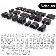 IMZAY 24 39 52PCS 구멍 펀치 다이 샤프 커터 커팅 도구 가죽 펀칭 펀처 스틸 스테인레스 키트 세트 금형, 1개