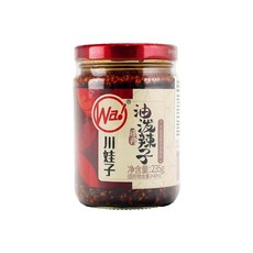 川娃子 多種口味醬料組合 (油潑辣子/雙椒醬/燒椒醬/蒜蓉剁椒醬/蔥油醬/麻辣缽缽雞調味料) 道地川味 拌飯拌麵炒菜皆宜, 1個, 川娃子 油潑辣子230g, 230g