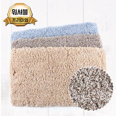 극세사 중 매트 거실 주방 베란다 욕실 러그, 프리메라 극세사 매트 중 - 블루, 1개