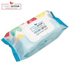 러브레터 물티슈80매(캡형)도톰한물티슈 고급물티슈mar3+7KIF