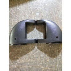 대형 버스 백미러 관광 부착형 미러 반사경 후사경, 1개, 모서리 보호대, 기본 색상