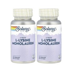 솔라레이 L 엘 리신 라이신 모노라우린 60캡슐 2개 코코넛오일 Monolaurin, 60정