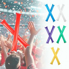 야구 응원봉 막대 풍선 도구 응원 운동회 용품 방망이 야구장 벌룬스틱 소품 단체 체육대회, 1개, 블루