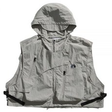 여성용낚시조끼 여름용 여성용 2XL 민물용 M 초경량 남성용 회색 검은색