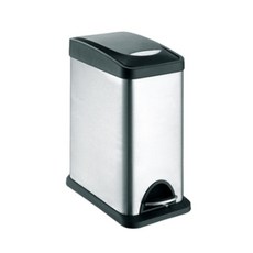 키친프리 스텐 직사각 페달 휴지통 8L 1051 화장실 욕실 거실 주방 종량제 쓰레기통