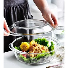 전자레인지 강화유리 내열유리 그릇 고온 수프 그라탕, 1개