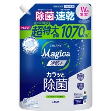 獅王 LION Charmy Magica 酵素濃縮洗碗精 速乾配方 1070ml 大容量 日本原裝, 1包
