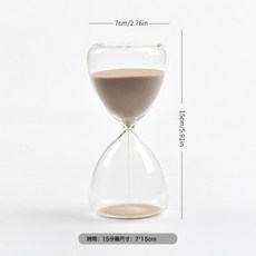 創意沙漏現代簡約北歐家居裝飾禮品計時沙漏個性禮物桌面擺, SL2087 咖啡色 15分鐘-C款:SL2087 咖啡色 15分鐘-C款