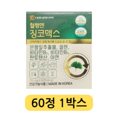 대웅생명과학 혈행엔 징코맥스, 60정, 1개