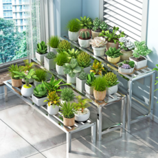홈스리빙 화분 받침대 거치대 진열대 다육이 스탠드 화분 정리대 화분대 다이 선반대 베란다 화분 선반, 소형-100x25x20cm