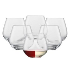 Schott Zwiesel Tritan Crystal Glass Forte Collection 범용/칵테일 텀블러 스템리스 와인 글래스 564.85ml19.1온스 6개 세, Clear - Rocks
