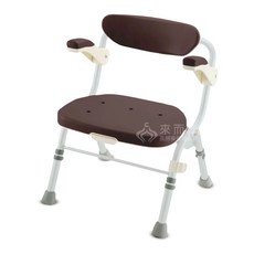 來而康 Richell 利其爾 折疊 扶手 大洗澡椅 R015 R型 RFA48062 咖啡 可收折 含椅背 扶手, 單一色系, 1個
