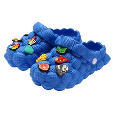 LEPHYON 아동용 버블 슬라이드 샌들|골프공 신발|Gargen Clogs Girls|재미있는 슬리퍼 남아용 편안한 미끄럼 방지 경량 발 보호 그래스 그린. 139016