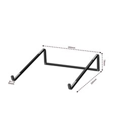 호환 휴대용 접이식 조절 식 노트북 스탠드 Macbook Air Pro 용 알루미늄 합금 지원베이스 홀더 Samsung Co, 1개, 03 Black B
