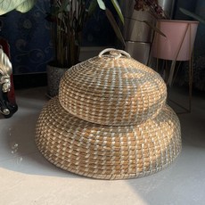 草編鍋蓋, 普通款不包邊,外直徑29-30釐米, 1個, 29-30cm