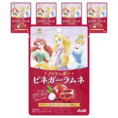 Asahi 논 슈거 비니거 라무네 석류의 프루티한 맛, 5개, 26g