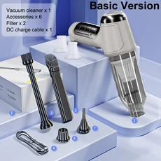 자동차 진공 청소기 휴대용 무선 미니 핸드 헬드 강력한 95000PA 홈을위한 흡입, 01 CHINA, Basic 2Filter