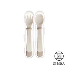 小獅王辛巴 兒童叉匙組, SW3482杏茶, 1個