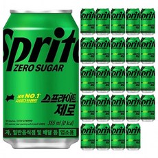 스프라이트 제로 355ml 24캔, 24개