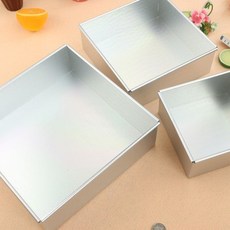 巧緻烘焙網 正方形陽極固底蛋糕模, 1個