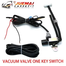JUEMAI 자동차 배기 파이프 수정 진공 솔레노이드 밸브 버튼 원격 제어 스위치 시스템 범용, 01 Solenoid Valve