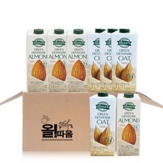 (올따옴) 그린덴마크 950ml 아몬드 4개+귀리 4개, 1개