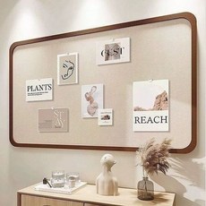 대형 펠트 보드 부착식 코르크 환경판, 기본 보드판 프레임 재질