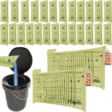 휴대용 화장실 파우더. 야외 화장실. 냄새/속효성 젤을 중화합니다. 안전하고 사용하기 쉽습니다. 응급 화학물질. 포르타 변기 화학물질 분해 가능. 캠핑을 위해 변기와, 2 Pack