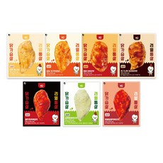 뺀닭 리얼통살 소스 닭가슴살 7종 혼합 세트, 35개, 100g