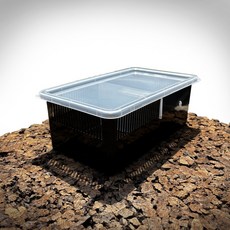 필하우스 적재형케이지 소사이즈 백업 칸막이 포함, 1개, 투명 셋트