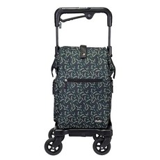 海夫健康生活館 YL 高度調整煞車全車輪360度銀髮族購物助行車風鈴綠葉, 1個