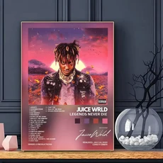 유명한 가수 J-Juice WRLD 포스터 현대 멀리스트 벽 아트 프린트 침실 거실 홈 장식 인테리어 선물, 03 21X30cmNoframe, 06 White13