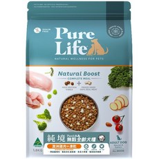 日初 Sunrise PURE LIFE 純境無穀凍乾貓糧 多種口味可選 添加肉泥 300g小包裝保持新鮮, 1個, 全齡犬-澳洲雞肉+凍乾,原廠包裝 300g+送肉泥*1