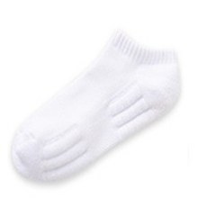 W.fox 남성 스포츠 쿠션 양발, 3개, 화이트