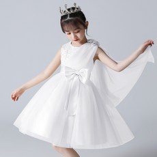 DIU 兒童禮服公主裙生日鋼琴演出服主持人花童蓬蓬紗裙夏季女童連衣裙