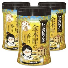 Hakugen Earth 白元 濁湯溫泉入浴劑 丹桂香 600g, 3罐