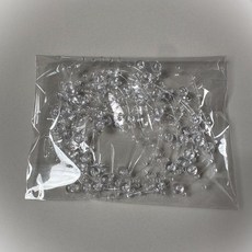 珍珠鏈條 幻彩滿天星魚線串珠鏈條 髮飾材料 手工珠鏈, 透明色, 5米每包