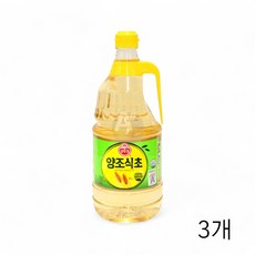 [DND] 오뚜기 양조식초 1.8L X 3개 대용량식초 요리용 업소용 식당용식자재 비린내 잡내제거