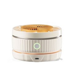 無線果蔬清洗機 多功能淨化 除菌去農殘高達99.99%, 米黃色 頂配果蔬清洗機→帶無線充電→持久續航