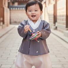남아 한복 Get-322 어울마고자그레이 - 백일 돌 아동한복 어린이 초등