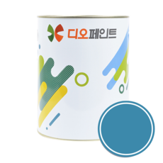 디오페인트 광택스 가구 방문 몰딩 수성 반광 페인트, 1개, 1L, 비비드29(프렌치블루)
