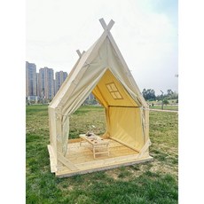 인디언 텐트 민박 펜션 고급 바베큐 빅사이즈 가족 캠핑, 오각-2mx2.5m, 1개