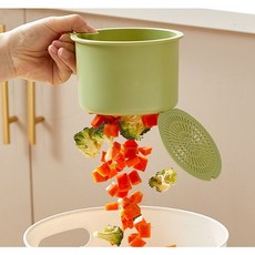 달링죠이 싱크대 음식물 거치대, 세이지그린, 1개