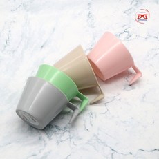 파스텔 손잡이형 플라스틱 미니 파티컵 4P