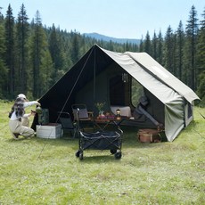 에어 텐트 패밀리 럭셔리 에어 캠핑 텐트 야외 캠핑 에어 텐트 7-8인용 넉넉한 용량으로 빠른 설치 사계절 이용 오버사이즈 천장 캠핑 및 야외 탐험에 적합, 5-8, 녹색