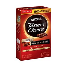 테이스터스초이스 하우스 블렌드 라이트 미디엄, 3g × 6개입 × 1개, 3g, 1