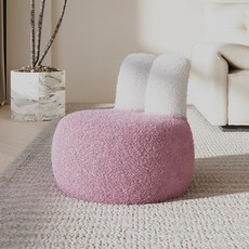 방 꾸미기 토끼 모양 소파, 1개, 고정형 토끼의자 - 보라색 성인용