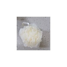 코튼랩 부드러운 거품 샤워볼 샤워타올, 크림