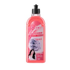 沫檬 HOMENG 洗衣機清潔液 強力去污除垢 滾筒直立式通用 潔淨除味 500ml, 1個, 沫檬洗衣機清潔劑【櫻花】1瓶500ML