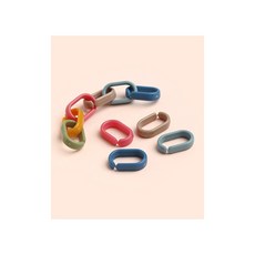 퀼트스타 캔디 플라스틱 체인_토이 비비드, 10개